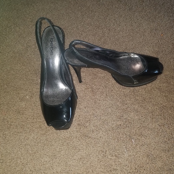 Bebe peep toe stilettos - Picture 2 of 4